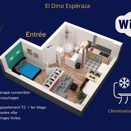 El Dino In Country Cathare*pro*oc Keys011 شقة Espéraza